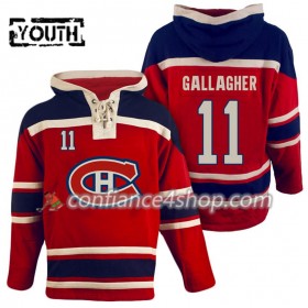 Adidas Maillot de Hockey Montreal Canadiens Brendan Gallagher 11 Rouge Sawyer Chandails à capuchon - Enfant